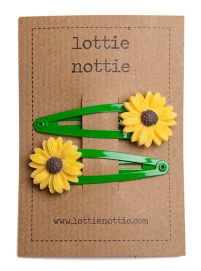 sunflower clips for hair