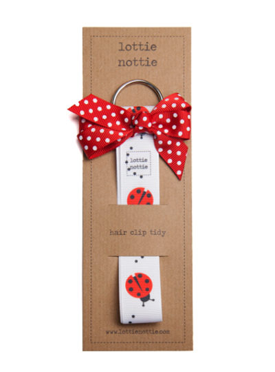 Pink Ladybird Hair Clip Tidy Lottie Nottie