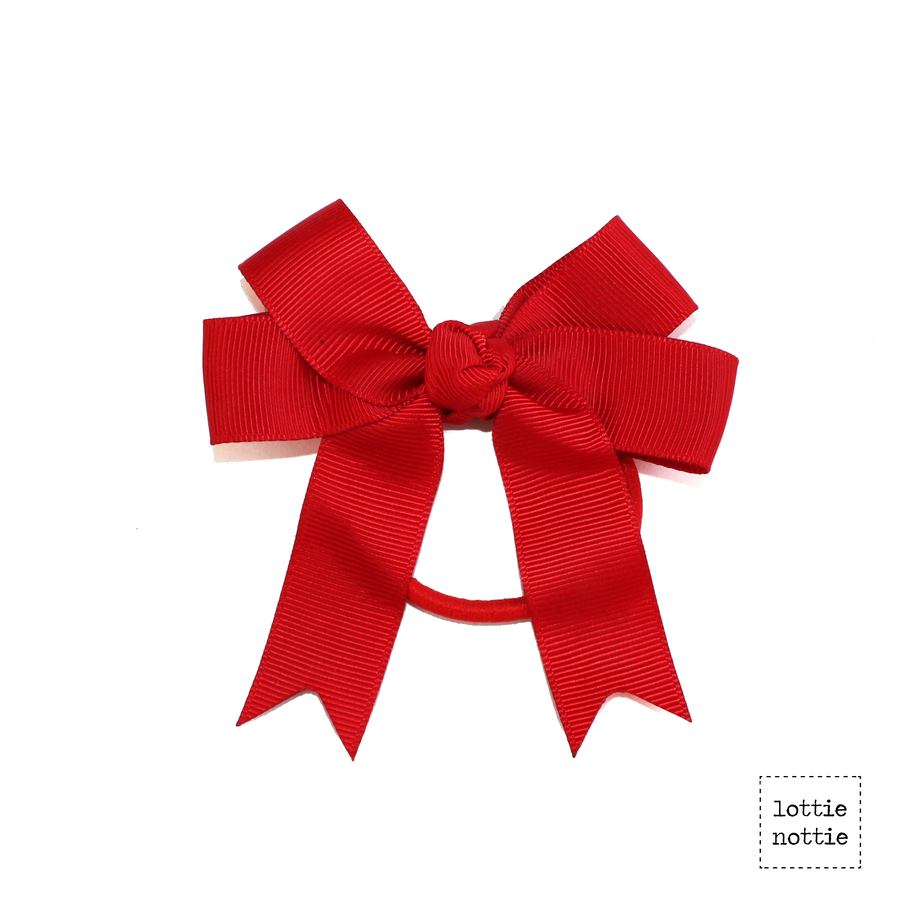 Double Bow Hair Band – Red | lottie nottie